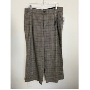 Wit & Wisdom Women's Plaid Wide leg pants NWT size 12P